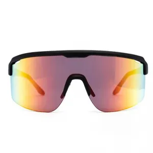 HORSEFEATHERS Cyklistické okuliare Scorpio - matt black/mirror red BLACK
