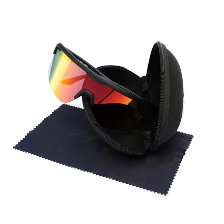 HORSEFEATHERS Cyklistické okuliare Scorpio - matt black/mirror red BLACK