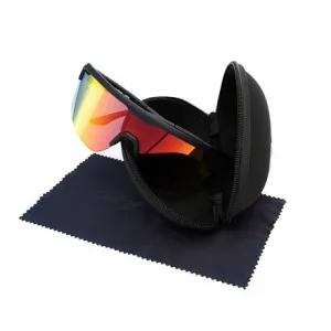 HORSEFEATHERS Cyklistické okuliare Scorpio - matt black/mirror red BLACK