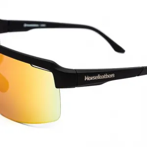 HORSEFEATHERS Cyklistické okuliare Scorpio - matt black/mirror red BLACK