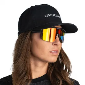 HORSEFEATHERS Cyklistické okuliare Scorpio - matt black/mirror red BLACK