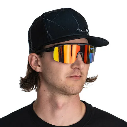 HORSEFEATHERS Cyklistické okuliare Scorpio - matt black/mirror red BLACK