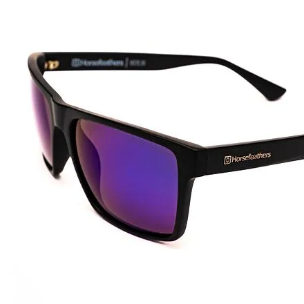 HORSEFEATHERS Slnečné okuliare Merlin - matt black/mirror blue BLACK