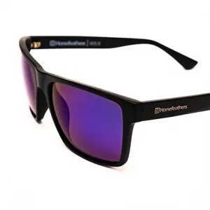 HORSEFEATHERS Slnečné okuliare Merlin - matt black/mirror blue BLACK