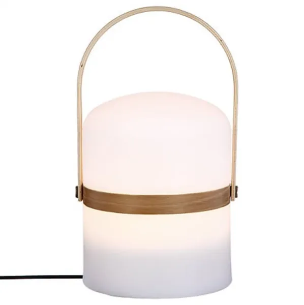 Vonkajšia lampa s rukoväťou KIARA 26,5 cm, biela