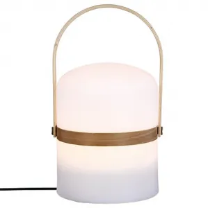 Vonkajšia lampa s rukoväťou KIARA 26,5 cm, biela