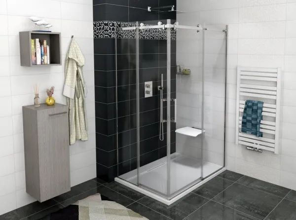 GELCO - DRAGON sprchové dvere rohový vchod 800 číre sklo GD4280