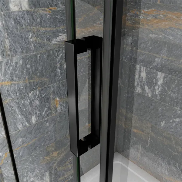 H K - Posuvné sprchové dvere DIAMOND BLACK 96- 100x200cm L / P variant SE-DIAMONDBLACK100SET