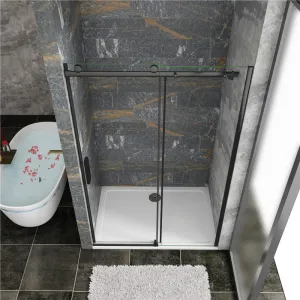 H K - Posuvné sprchové dvere DIAMOND BLACK 96- 100x200cm L / P variant SE-DIAMONDBLACK100SET