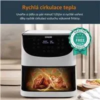 Cosori CP158-AF PREMIUM –  5.5L  horkovzdušná fritéza + 5x špíz a gril. rošt, white