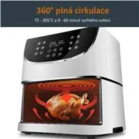 Cosori CP158-AF PREMIUM –  5.5L  horkovzdušná fritéza + 5x špíz a gril. rošt, white