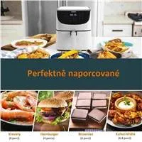 Cosori CP158-AF PREMIUM –  5.5L  horkovzdušná fritéza + 5x špíz a gril. rošt, white