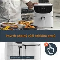 Cosori CP158-AF PREMIUM –  5.5L  horkovzdušná fritéza + 5x špíz a gril. rošt, white