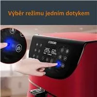 Cosori CP158-AF PREMIUM –  5.5L  horkovzdušná fritéza + 5x špíz a gril. rošt, red