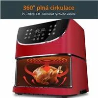 Cosori CP158-AF PREMIUM –  5.5L  horkovzdušná fritéza + 5x špíz a gril. rošt, red