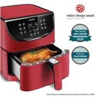 Cosori CP158-AF PREMIUM –  5.5L  horkovzdušná fritéza + 5x špíz a gril. rošt, red
