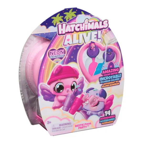 Hatchimals zvieratká na párty pri bazéne