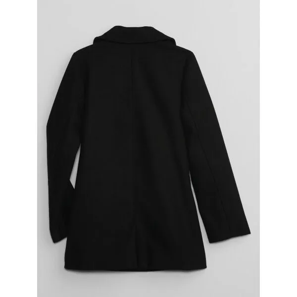 GAP V-PEACOAT Dievčenský kabát, čierna, veľkosť