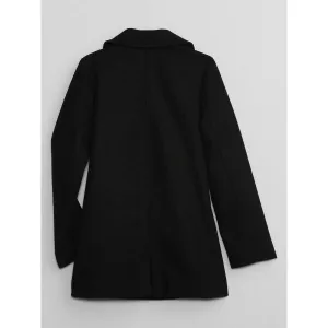 GAP V-PEACOAT Dievčenský kabát, čierna, veľkosť