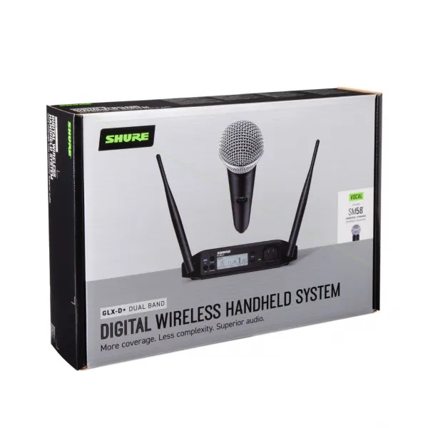 Shure GLXD24+E/SM58-Z4 Bezdrôtový set 2,4 GHz-5,8 GHz
