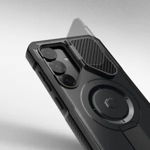 Tech-Protect Kevlar MagSafe kryt na Samsung Galaxy S25 Plus, čierny
