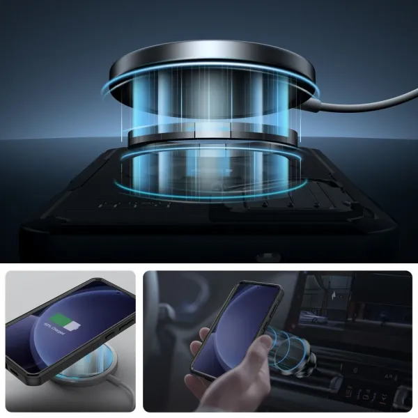 Tech-Protect Kevlar MagSafe kryt na Samsung Galaxy S25 Plus, čierny