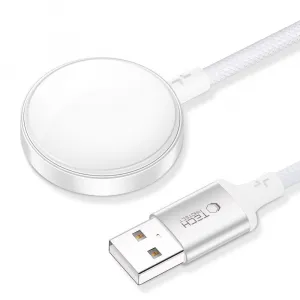 Tech-Protect UltraBoost MC02 Magnetický nabíjací kábel pre Apple Watch - USB-A 1 m, biely