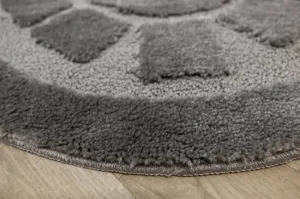 Kúpeľňový koberček Ocean sivý kruh
