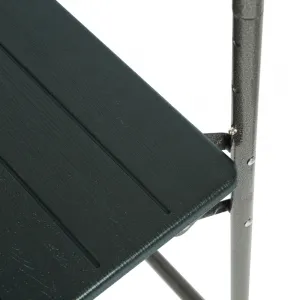 Skladací balkónový stolík, čierna, UZOR
