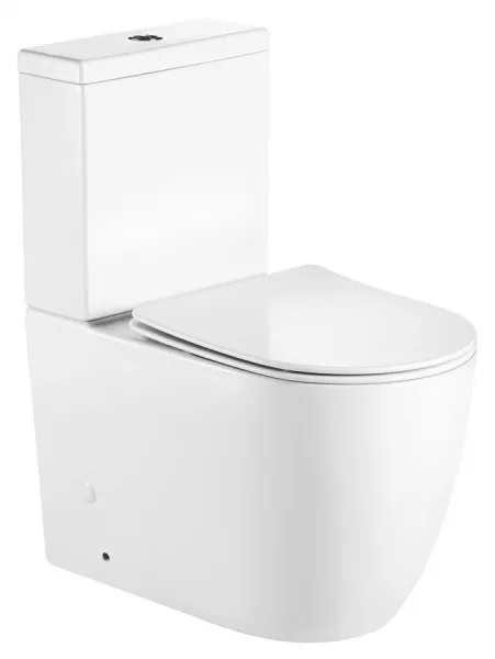 SAPHO - INFINITY RIMLESS WC kombi misa s nádržkou, spodný/zadný odpad, biela PC105WR