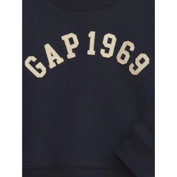 GAP VARSITY Detská mikina, tmavo modrá, veľkosť