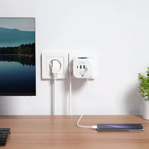 Tech-Protect PCL3X4 zásuvka 2x USB / 2x USB-C / 3x elektrická zásuvka, biela