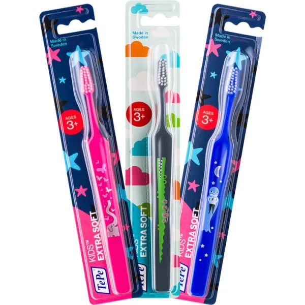 TePe Kids Extra Soft zubná kefka pre deti extra soft 1 ks