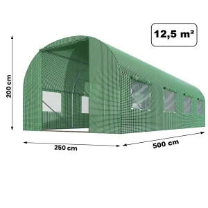 JAKS Záhradný fóliovník 2,5 x 5 m s UV filtrom premium pro Počet vchodov: 1 - vchodový