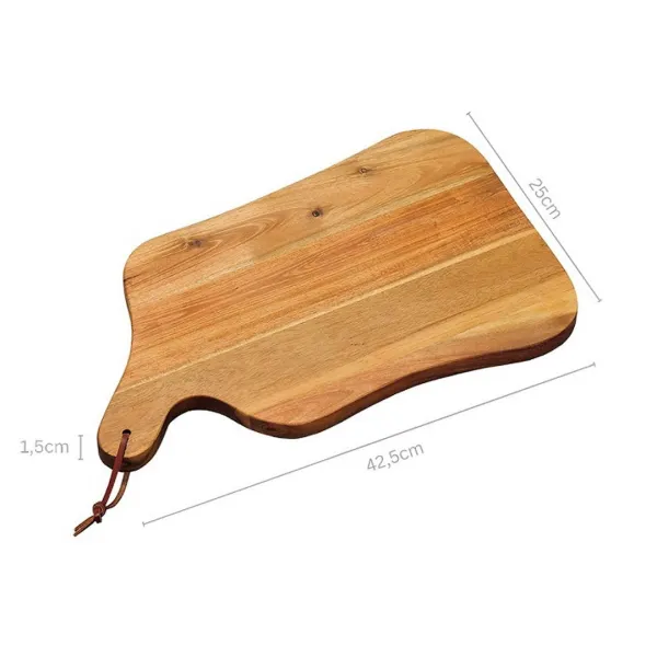 DekorStyle Krájecí a servírovací prkénko TOBA 42,5x25 cm hnědé