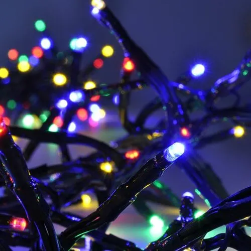 Solight 1V11-M Vianočná LED reťaz so zvukovým senzorom Cluster 576 LED, farebná, 5 m