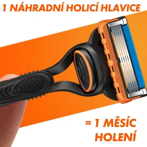 Gillette Náhradná hlavica 8 ks + holiaci gél Fusion5