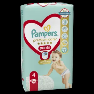Plienky Pampers Premium Care Pants 58 ks, veľkosť4