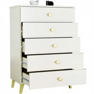 Ak furniture Komoda MOBI K-05 kašmír/zlatá