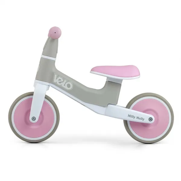 Detský balančný bicykel Milly Mally Velo Pink