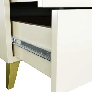 Ak furniture Komoda MOBI K-05 kašmír/zlatá