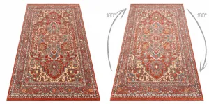 Koberec LEGEND 468 10 GB300 OSTA - Ornament / rám, exkluzívny červený / béžový
