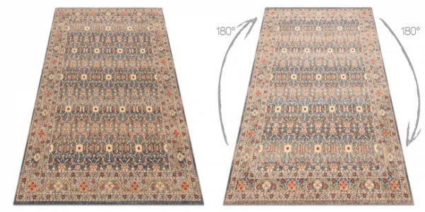Koberec LEGEND 468 12 GB500 OSTA - Ornament / rám, exkluzívny béžový / sivý