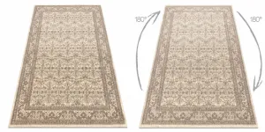 Koberec LEGEND 468 12 GB620 OSTA - Ornament / rám, exkluzívny béžový / hnedý
