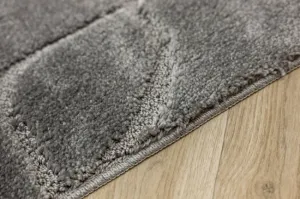 Kúpeľňový koberček Ivona sivý, línie