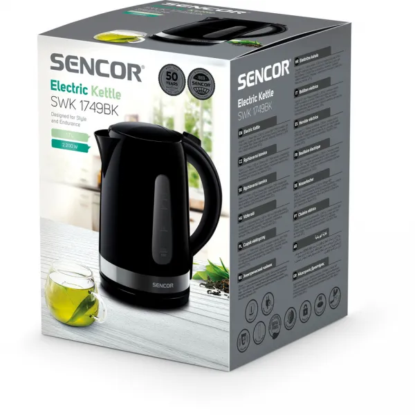 Rýchlovarná kanvica Sencor SWK 1749BK čierna