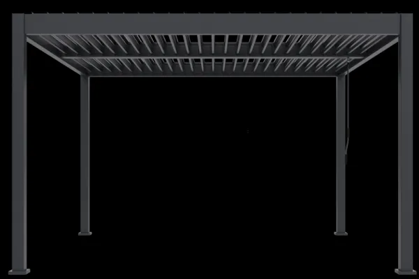 ArtRoja Bioklimatická hliníková pergola INTRO DUO voľne stojaca | antracit 4 x 4 m