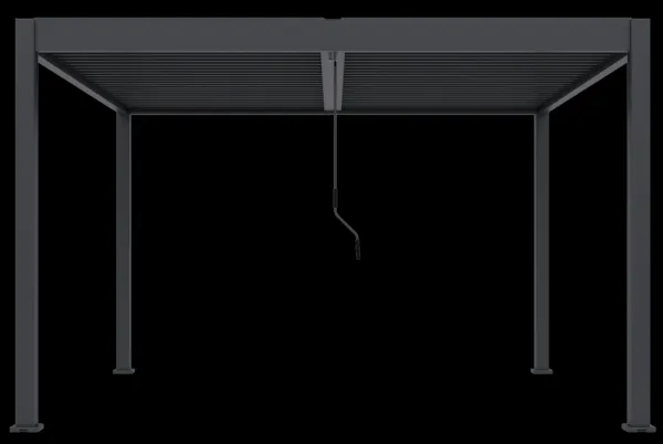 ArtRoja Bioklimatická hliníková pergola INTRO DUO voľne stojaca | antracit 4 x 4 m