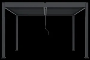 ArtRoja Bioklimatická hliníková pergola INTRO DUO voľne stojaca | antracit 4 x 4 m
