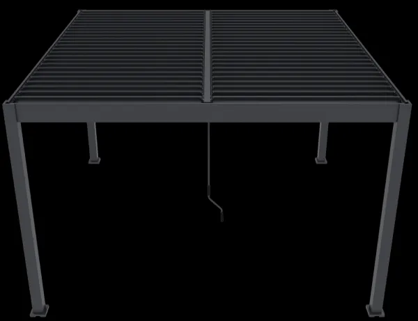 ArtRoja Bioklimatická hliníková pergola INTRO DUO voľne stojaca | antracit 4 x 4 m